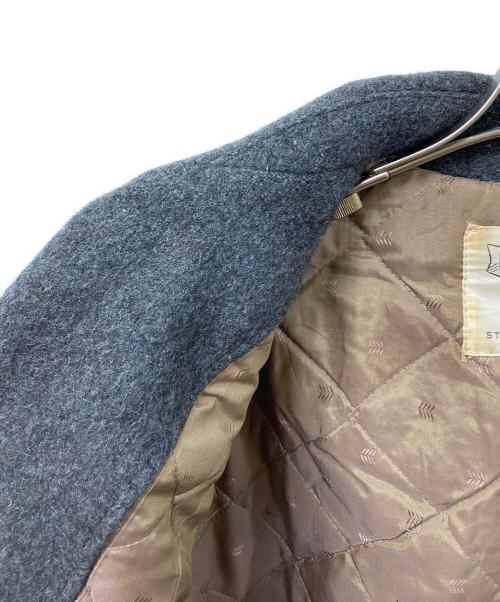 HAPP（ハップ）HAPP (ハップ) ウールコート グレー サイズ:実寸をご確認くださいの古着・服飾アイテム