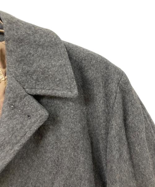 HAPP（ハップ）HAPP (ハップ) ウールコート グレー サイズ:実寸をご確認くださいの古着・服飾アイテム