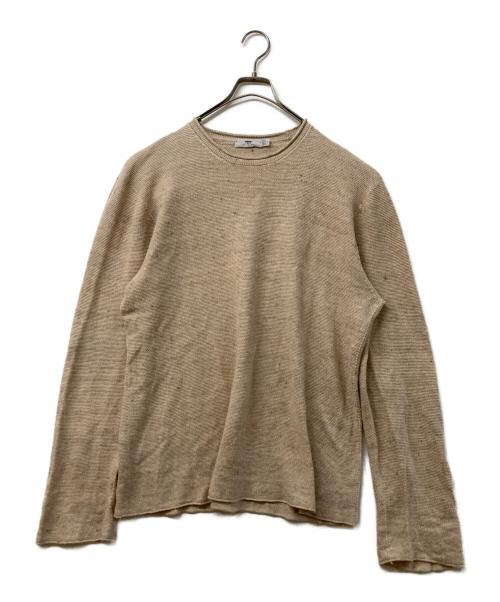INIS MEAIN（イニシュマン）INIS MEAIN (イニシュマン) プルオーバーニット ベージュ サイズ:Lの古着・服飾アイテム