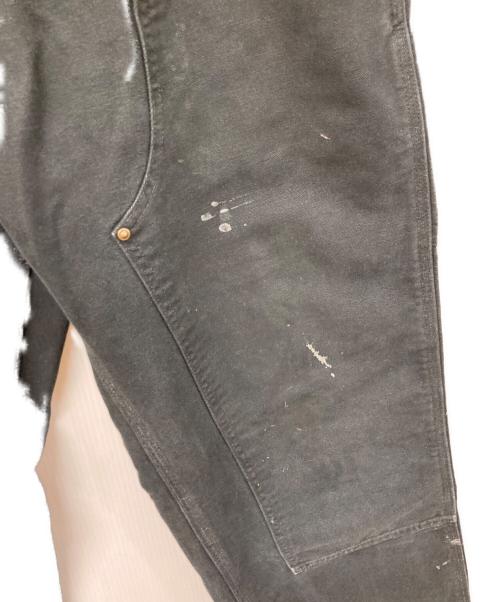 CarHartt（カーハート）CarHartt (カーハート) WASHED-DUCK DOUBLE-FRONT WORK DUNGAREE ブラック サイズ:	SIZE W36×L32の古着・服飾アイテム