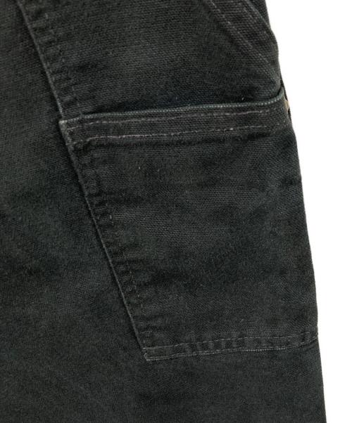 CarHartt（カーハート）CarHartt (カーハート) WASHED-DUCK DOUBLE-FRONT WORK DUNGAREE ブラック サイズ:	SIZE W36×L32の古着・服飾アイテム