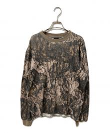 stussy（ステューシー）の古着「ストックロゴ リアルツリーカモ サーマル 長袖カットソー」｜カーキ