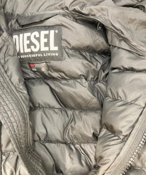 DIESEL（ディーゼル）DIESEL (ディーゼル) HOODED DOWN PUFFER JACKET ブラック サイズ:Sの古着・服飾アイテム