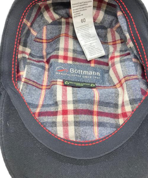 gottmann（ゴットマン）GOTTMANN (ゴットマン) フランネル ハンチング ブラック サイズ:	SIZE 60の古着・服飾アイテム