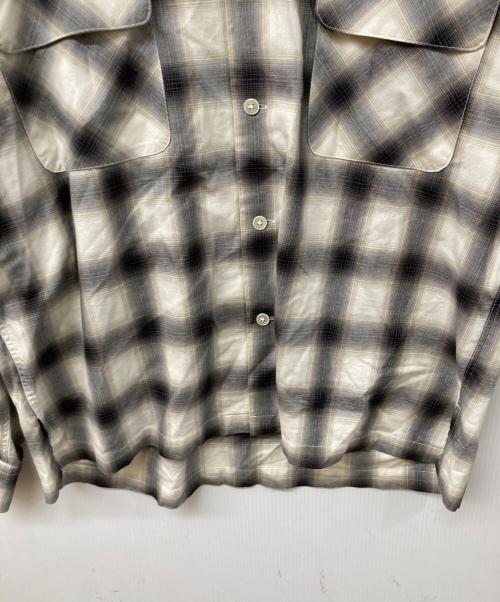 STEAD（ステッド）Stead (ステッド) オンブレチェックシャツ ベージュ サイズ:	SIZE Mの古着・服飾アイテム