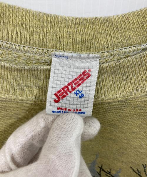 JERZEES（ジャージーズ）JERZEES (ジャージーズ) アニマルプリントスウェット ベージュ サイズ:SIZE XLの古着・服飾アイテム