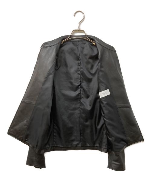 STUDIOUS（ステュディオス）STUDIOUS (ステュディオス) シングルライダースジャケット ブラック サイズ:3の古着・服飾アイテム