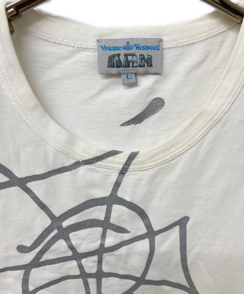 Vivienne Westwood man（ヴィヴィアン ウェストウッド マン）Vivienne Westwood man (ヴィヴィアン ウェストウッド マン) オーブプリントTシャツ ホワイト サイズ:Lの古着・服飾アイテム