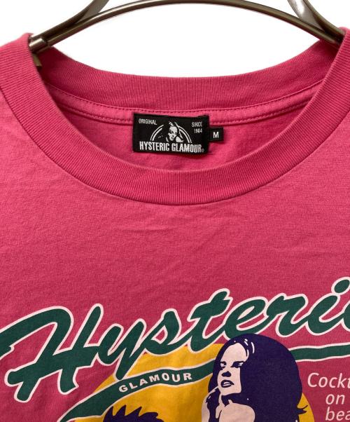 Hysteric Glamour（ヒステリックグラマー）Hysteric Glamour (ヒステリックグラマー) プリントTシャツ ショッキングピンク サイズ:Mの古着・服飾アイテム