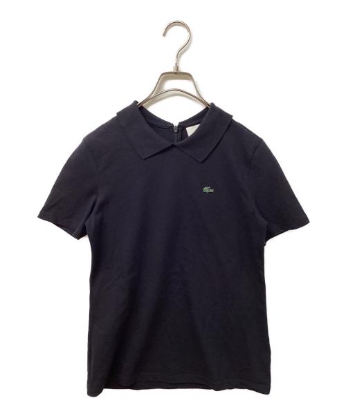 LACOSTE LIVE（ラコステライブ）LACOSTE LIVE (ラコステライブ) 変形ポロシャツ ネイビー サイズ:36の古着・服飾アイテム