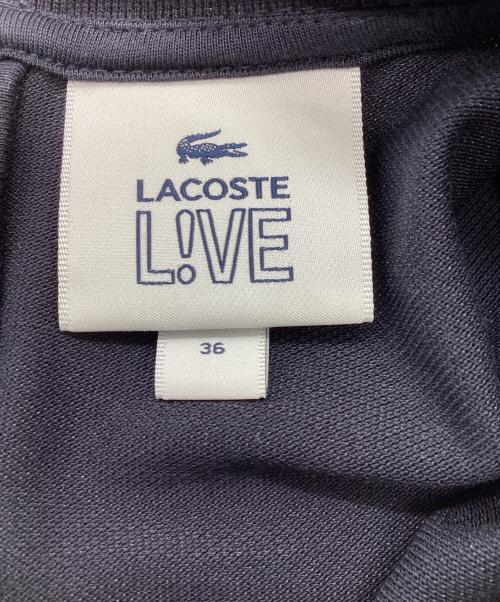 LACOSTE LIVE（ラコステライブ）LACOSTE LIVE (ラコステライブ) 変形ポロシャツ ネイビー サイズ:36の古着・服飾アイテム