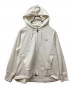 LACOSTEラコステ）の古着「COOL MAXジップアップスウェットフーディー」｜ホワイト