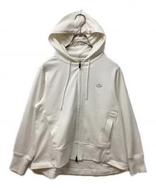 LACOSTE（ラコステ）の古着「COOL MAXジップアップスウェットフーディー」｜ホワイト