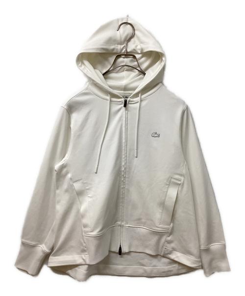 LACOSTE（ラコステ）LACOSTE (ラコステ) COOL MAXジップアップスウェットフーディー ホワイト サイズ:34の古着・服飾アイテム
