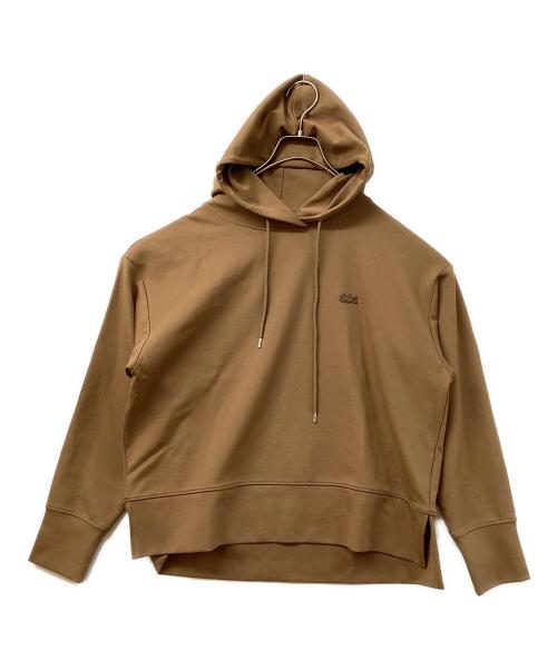 LACOSTE（ラコステ）LACOSTE (ラコステ) クールマックスミラノリブパーカ ブラウン サイズ:36の古着・服飾アイテム