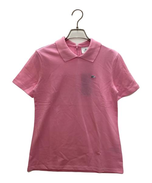 LACOSTE LIVE（ラコステライブ）LACOSTE LIVE (ラコステライブ) 変形ポロシャツ ピンク サイズ:36の古着・服飾アイテム