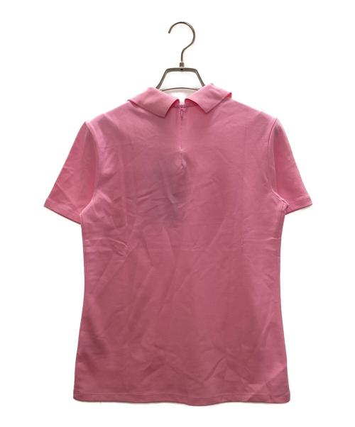LACOSTE LIVE（ラコステライブ）LACOSTE LIVE (ラコステライブ) 変形ポロシャツ ピンク サイズ:36の古着・服飾アイテム