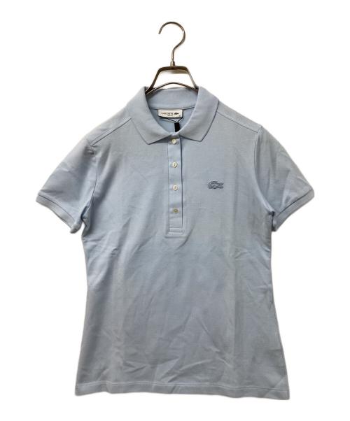 LACOSTE（ラコステ）LACOSTE (ラコステ) ストレッチコットンピケポロシャツ ライトブルー サイズ:36の古着・服飾アイテム