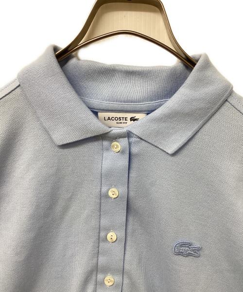 LACOSTE（ラコステ）LACOSTE (ラコステ) ストレッチコットンピケポロシャツ スカイブルー サイズ:36の古着・服飾アイテム