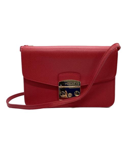 FURLA（フルラ）FURLA (フルラ) メトロポリス ショルダーバッグ レッドの古着・服飾アイテム