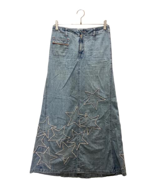 Hysteric Glamour（ヒステリックグラマー）Hysteric Glamour (ヒステリックグラマー) スターロングスカート インディゴ サイズ:SIZE Mの古着・服飾アイテム