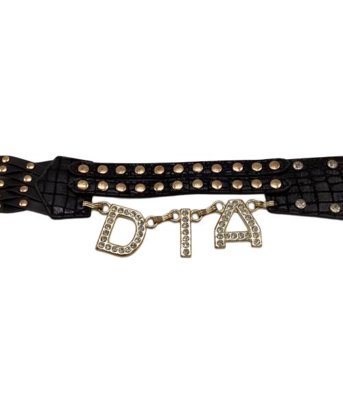 d.i.a（ディアイエ）d.i.a (ディアイエ) チャーム付き スターバックル チェーンベルト ブラックの古着・服飾アイテム