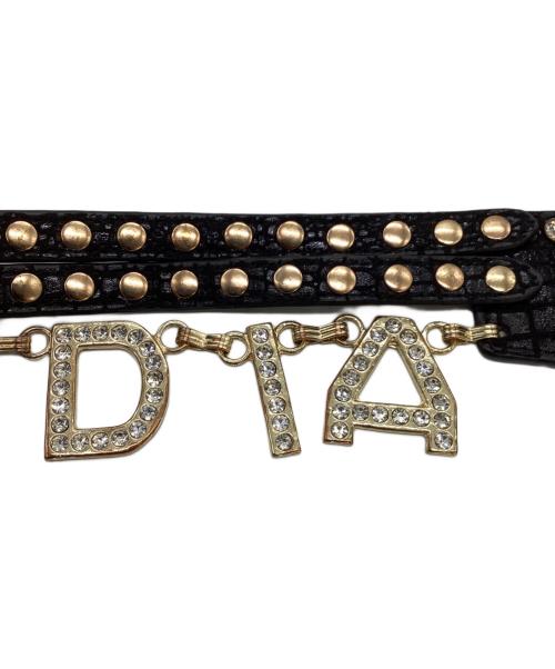 d.i.a（ディアイエ）d.i.a (ディアイエ) チャーム付き スターバックル チェーンベルト ブラックの古着・服飾アイテム