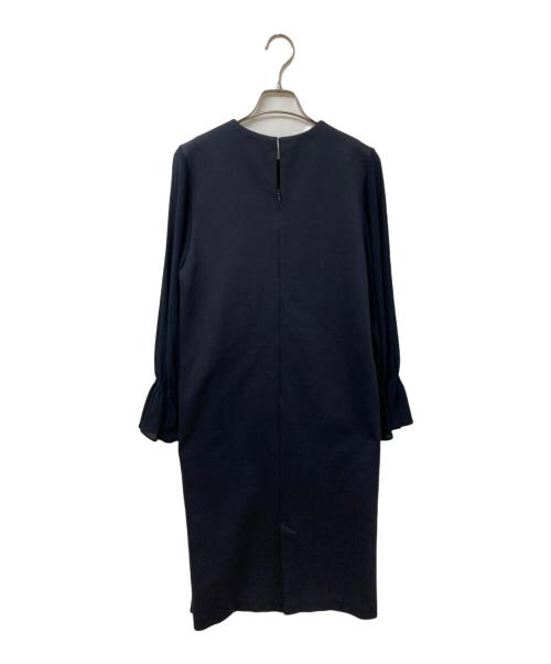 BALLSEY（ボールジィ）BALLSEY (ボールジィ) コットンナイロンポンチ コンビワンピース ネイビー サイズ:	SIZE 36の古着・服飾アイテム