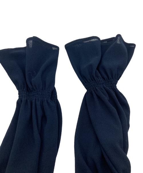 BALLSEY（ボールジィ）BALLSEY (ボールジィ) コットンナイロンポンチ コンビワンピース ネイビー サイズ:	SIZE 36の古着・服飾アイテム