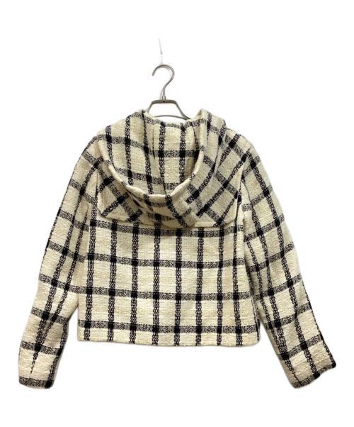 Rene（ルネ）Rene (ルネ) フード付きツイードジャケット アイボリー サイズ:SIZE 36の古着・服飾アイテム