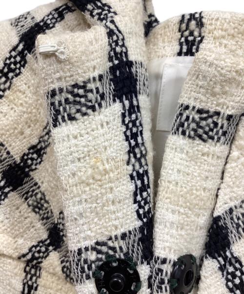 Rene（ルネ）Rene (ルネ) フード付きツイードジャケット アイボリー サイズ:SIZE 36の古着・服飾アイテム