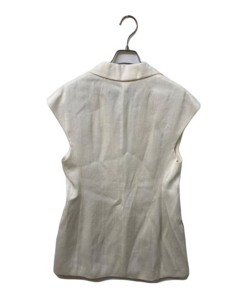 ESCADA（エスカーダ）ESCADA (エスカーダ) ノースリーブテーラードジャケット アイボリー サイズ:SIZE 36の古着・服飾アイテム