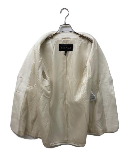 ESCADA（エスカーダ）ESCADA (エスカーダ) ノースリーブテーラードジャケット アイボリー サイズ:SIZE 36の古着・服飾アイテム