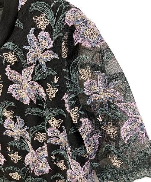 GRACE CONTINENTAL（（グレースコンチネンタル）GRACE CONTINENTAL (グレースコンチネンタル) 刺繍オールインワン ブラック サイズ:36の古着・服飾アイテム