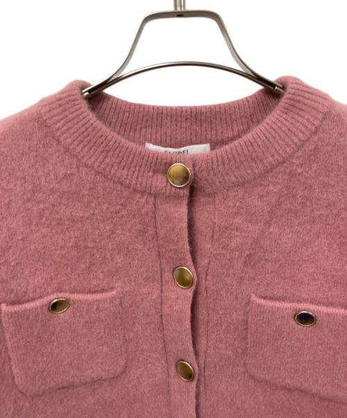 Snidel（スナイデル）Snidel (スナイデル) フォックスファーニットジャケット ピンク サイズ:SIZE 1の古着・服飾アイテム