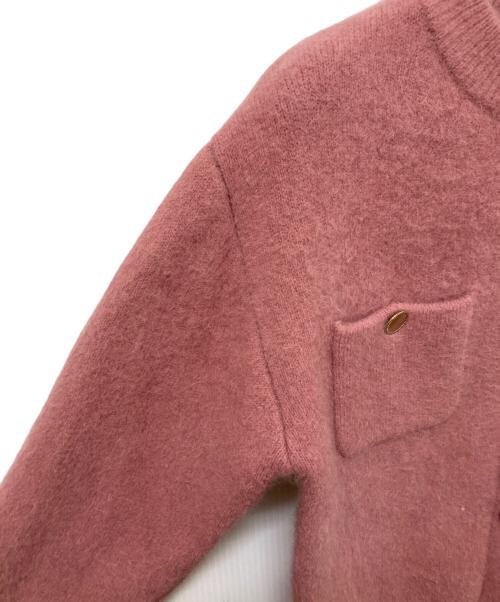 Snidel（スナイデル）Snidel (スナイデル) フォックスファーニットジャケット ピンク サイズ:SIZE 1の古着・服飾アイテム