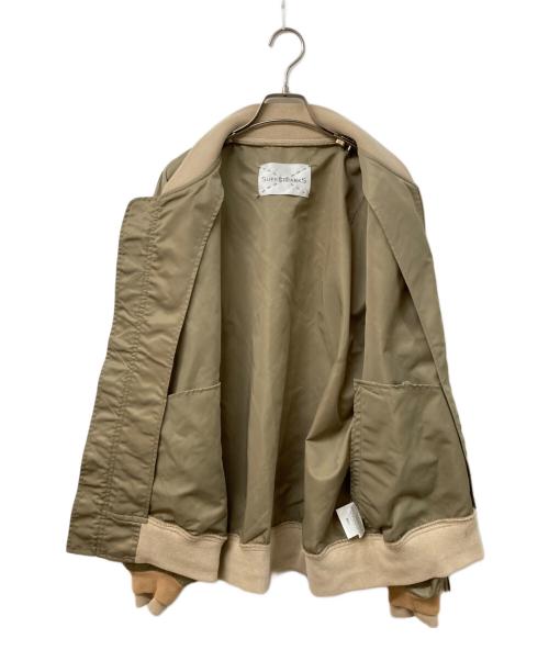 SUPERTHANKS（スーパーサンクス）SUPERTHANKS (スーパーサンクス) MA-1 オーバーサイズ ブルゾン ベージュ サイズ:	SIZE Sの古着・服飾アイテム