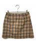 BURBERRY BLUE LABEL（バーバリー ブルー レーベル）の古着「ノバチェック ミニスカート」｜イエロー