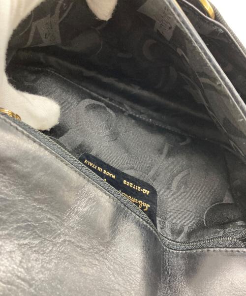 Salvatore Ferragamo（サルヴァトーレ フェラガモ）Salvatore Ferragamo (サルヴァトーレ フェラガモ) ヴァラリボンショルダーバッグ ブラックの古着・服飾アイテム