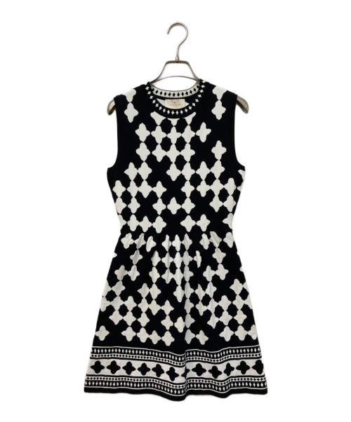 Kate Spade（ケイトスペード）Kate Spade (ケイトスペード) ノースリーブニットワンピース ブラック サイズ:SIZE XSの古着・服飾アイテム