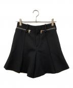 Chloeクロエ）の古着「フロントジップショートパンツ」｜ブラック
