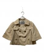 BURBERRY BLUE LABELバーバリー ブルー レーベル）の古着「ショートコート」｜ベージュ