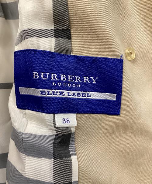 BURBERRY BLUE LABEL（バーバリー ブルー レーベル）BURBERRY BLUE LABEL (バーバリー ブルー レーベル) ショートコート ベージュ サイズ:38の古着・服飾アイテム