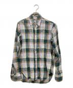 INDIVIDUALIZED SHIRTSインディビジュアライズドシャツ）の古着「シャツ」｜グリーン×グレー