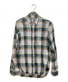INDIVIDUALIZED SHIRTS（インディビジュアライズドシャツ）の古着「シャツ」｜グリーン×グレー