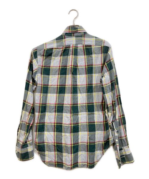INDIVIDUALIZED SHIRTS（インディビジュアライズドシャツ）INDIVIDUALIZED SHIRTS (インディビジュアライズドシャツ) シャツ グリーン×グレー サイズ:SIZE14 1/2-32の古着・服飾アイテム