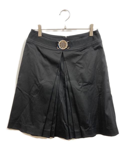 CELINE（セリーヌ）CELINE (セリーヌ) バックルスカート ブラック サイズ:	SIZE 38の古着・服飾アイテム