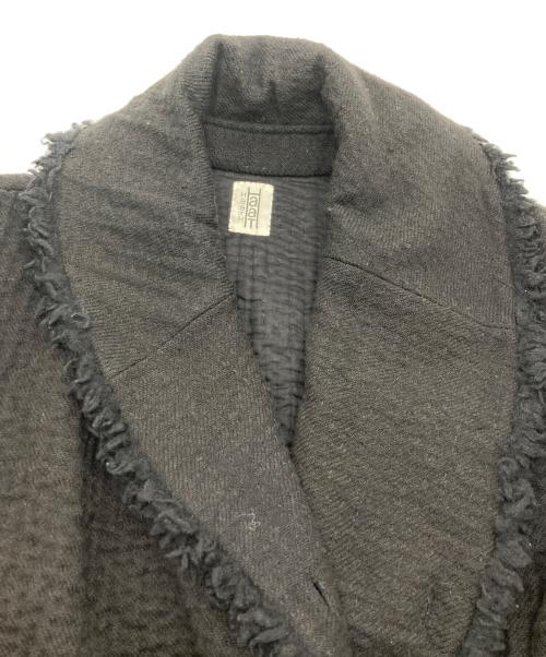 HaaT（ハート）HaaT (ハート) 刺し子フリンジウールコート ブラック サイズ:３の古着・服飾アイテム