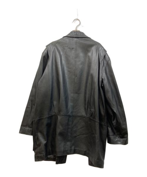 LANVIN（ランバン）LANVIN (ランバン) ラムレザーコート ブラック サイズ:F50-36の古着・服飾アイテム