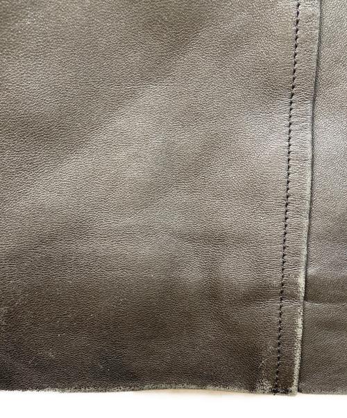 LANVIN（ランバン）LANVIN (ランバン) ラムレザーコート ブラック サイズ:F50-36の古着・服飾アイテム